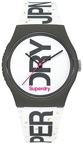 Superdry Damen Analog Quarz Uhr mit Silikon Armband SYL189WB Superdry Damen Analog Quarz Uhr mit Silikon Armband SYL189WB von Superdry