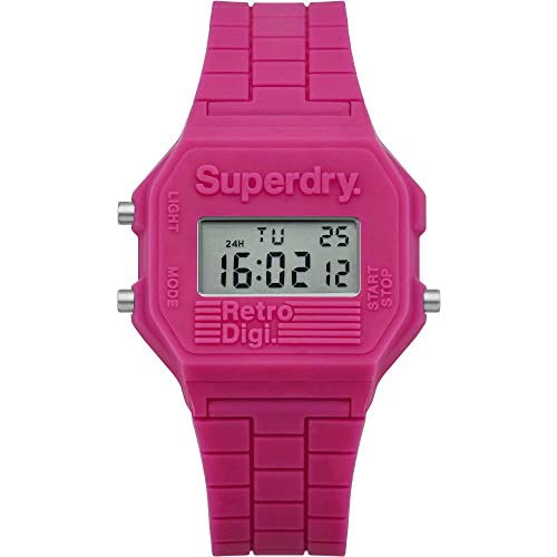 Superdry Damen Digital Quarz Uhr mit Silikon Armband SYLSYL201P Superdry Damen Digital Quarz Uhr mit Silikon Armband SYLSYL201P von Superdry