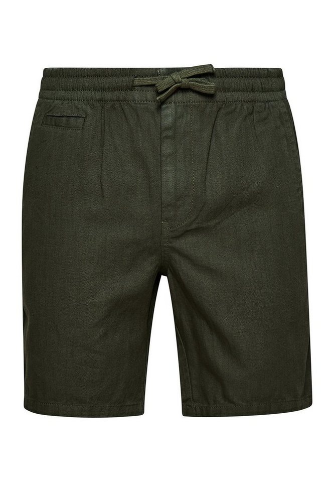 Superdry Sporthose Superdry Herren Shorts VINTAGE OVERDYED SHORT Dark Moss Khaki von Superdry