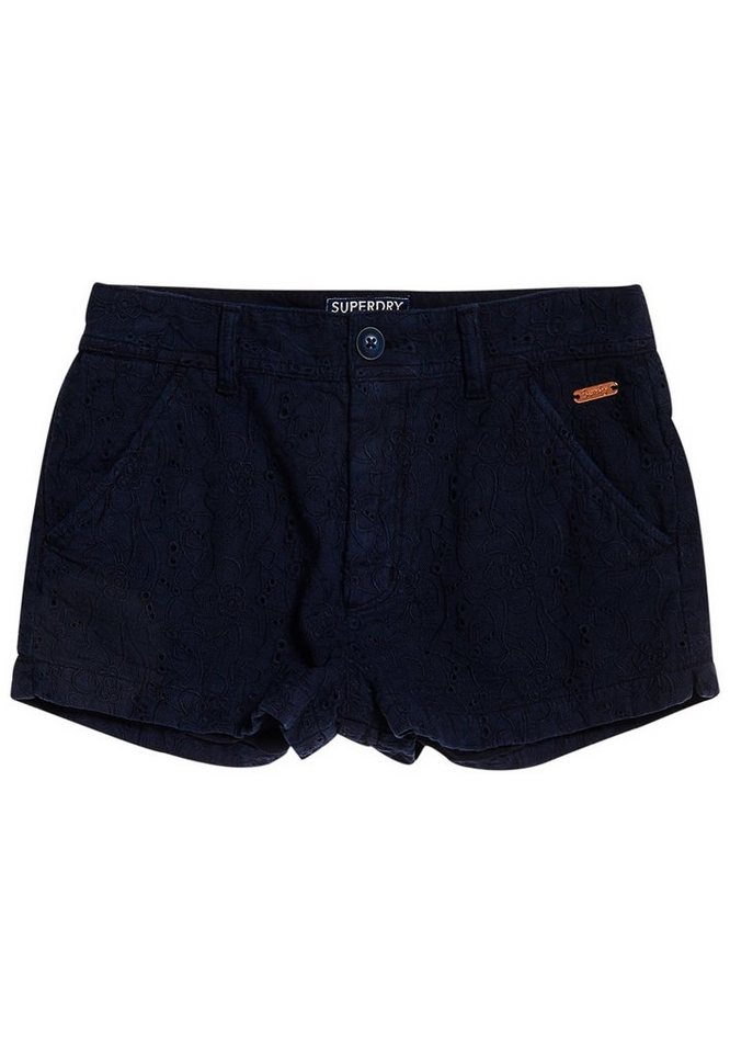 Superdry Shorts Superdry Shorts Damen BRODERIE CHINO SHORT Midnight Navy von Superdry