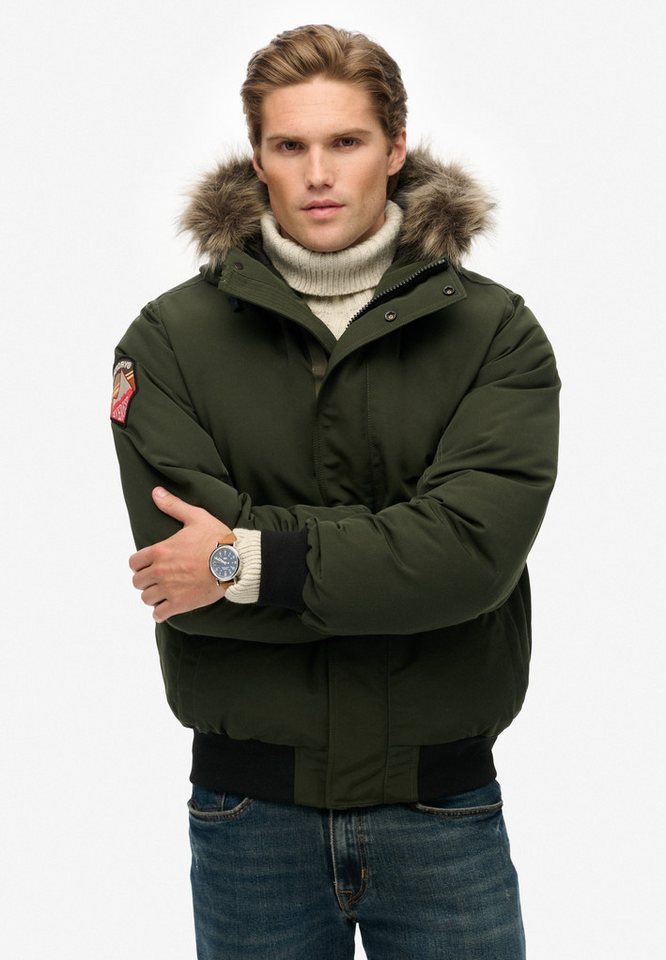 Superdry Steppjacke EVEREST FAUX FUR BOMBER JACKET von Superdry