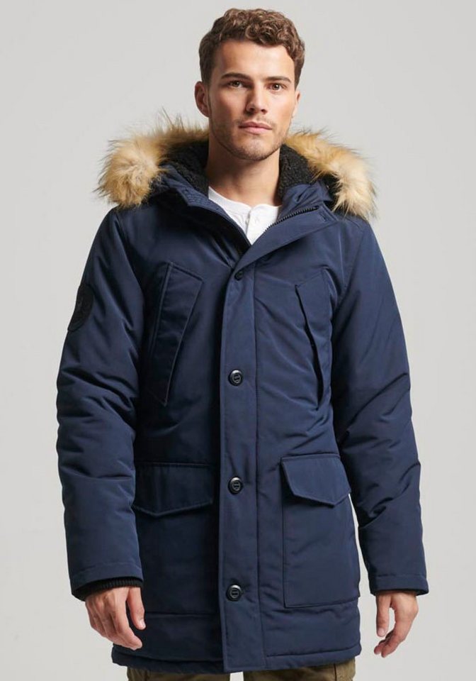 Superdry Steppjacke EVEREST FAUX FUR HOODED PARKA von Superdry