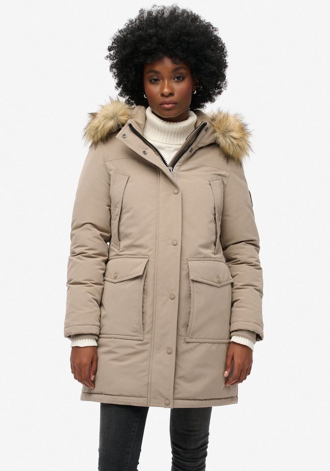 Superdry Steppjacke EVEREST FAUX FUR PARKA JACKET von Superdry