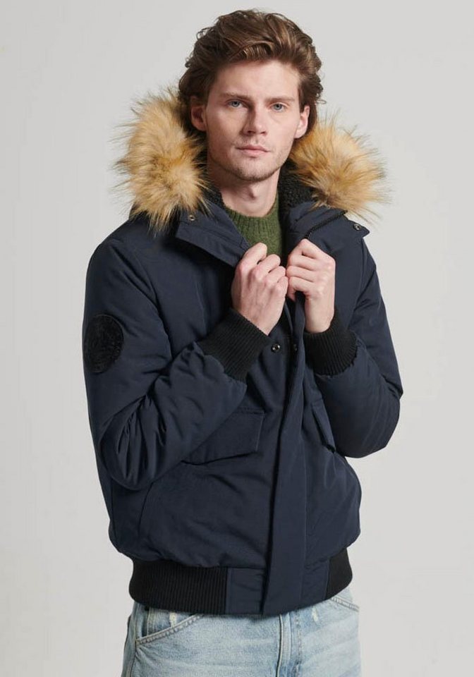 Superdry Steppjacke EVEREST HOODED PUFFER BOMBER von Superdry