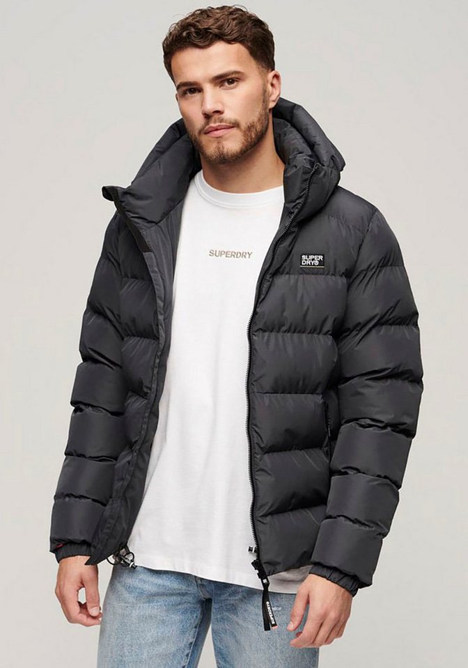 Superdry Steppjacke HOODED SPORTS PUFFER JACKET von Superdry