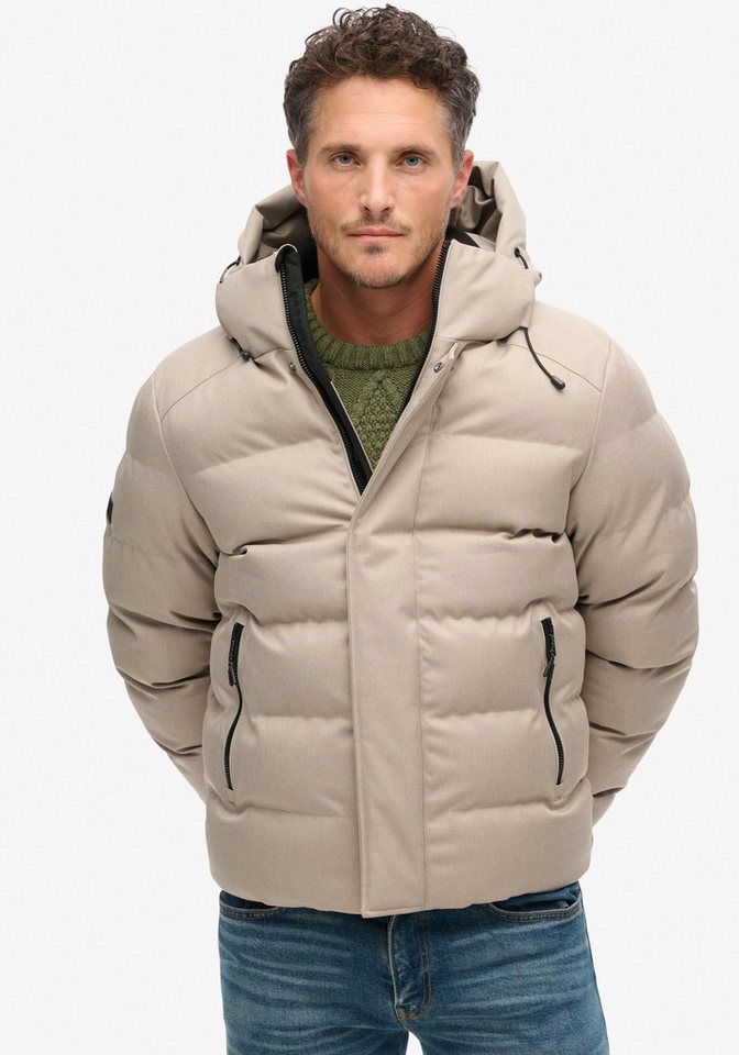 Superdry Steppjacke HOODED TWEED SPORTS PUFFER JKT von Superdry