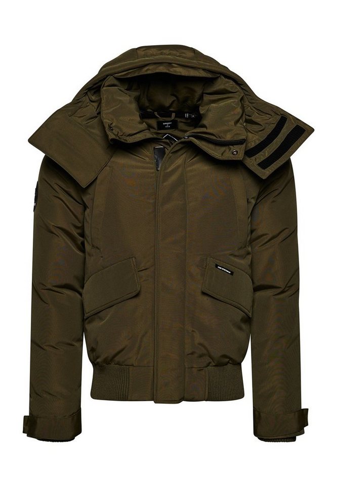 Superdry Steppjacke Superdry Herren Jacke CODE XPD EVREST BOMBER Washed Khaki von Superdry