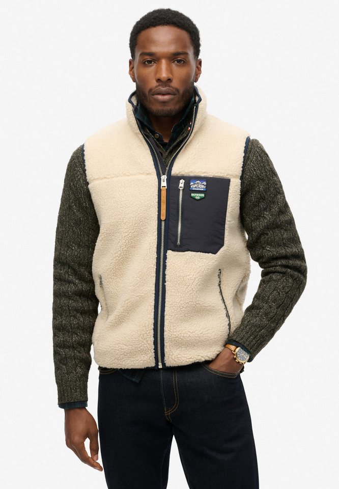 Superdry Steppweste VINTAGE RETRO FLEECE GILET von Superdry