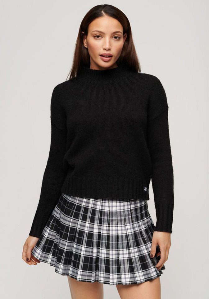 Superdry Strickpullover Essential Mock Neck Jumper von Superdry