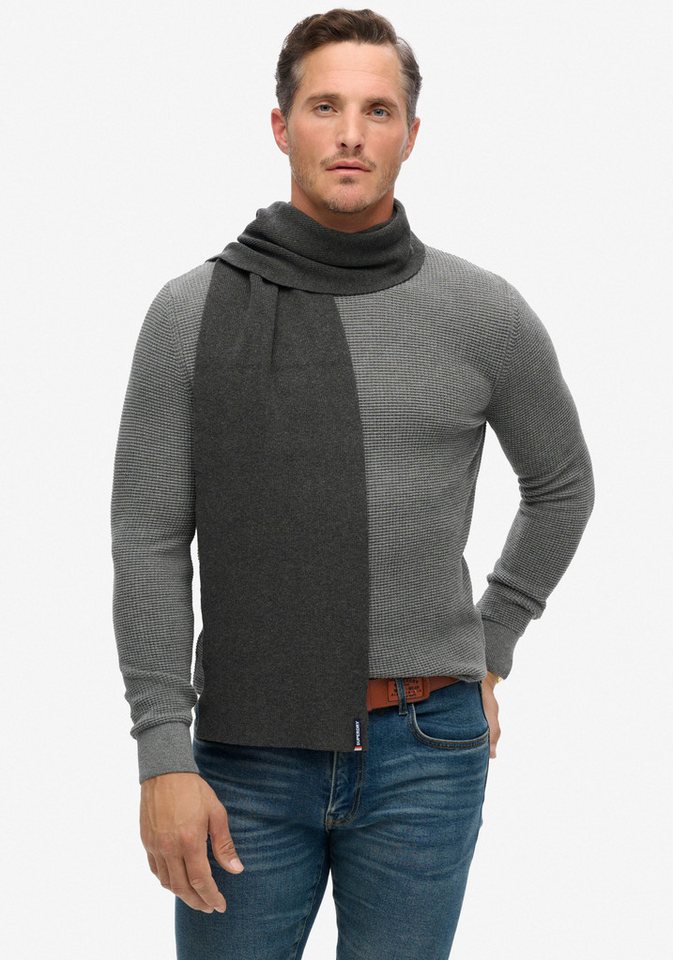 Superdry Strickschal ESSENTIAL LOGO KNITTED SCARF von Superdry