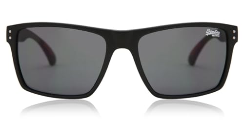 Superdry Superdy Kobe 104 Sonnenbrille, Kunststoff, Mattschwarz, matte black, 57mm eyesize von Superdry