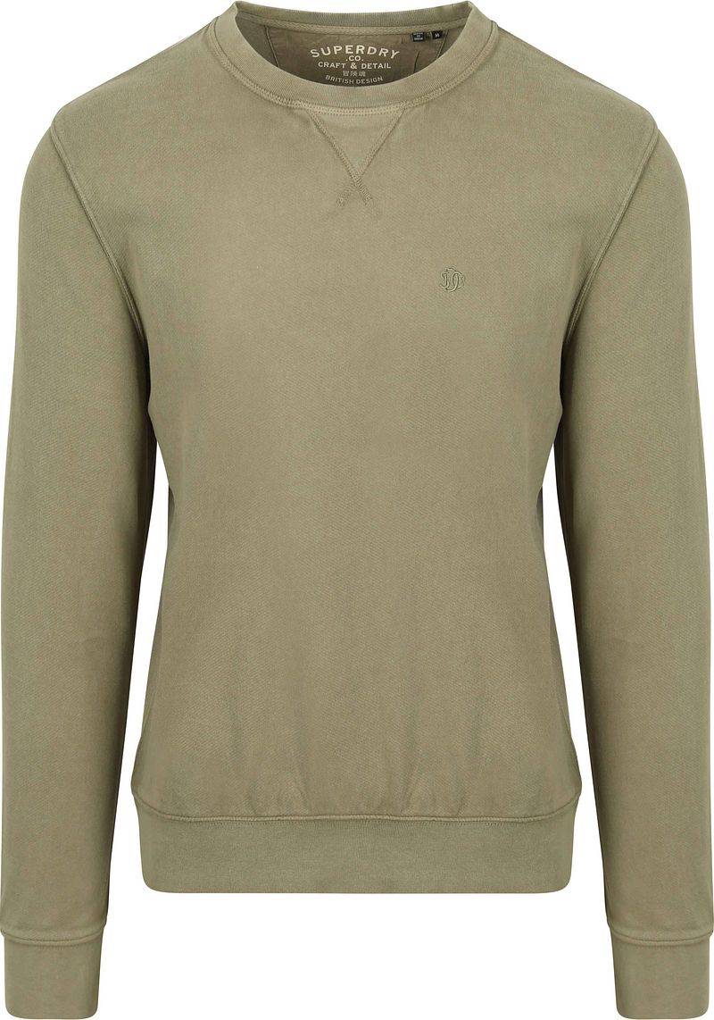 Superdry Sweater Classic Essential Olivgrün - Größe XXL von Superdry
