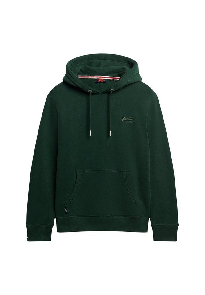 Superdry Sweater Superdry Herren Hoodie ESSENTIAL LOGO HOODIE Forest Green von Superdry