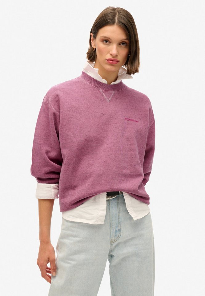 Superdry Sweatshirt ESSENTIAL LOGO OVERDYED SWEAT von Superdry