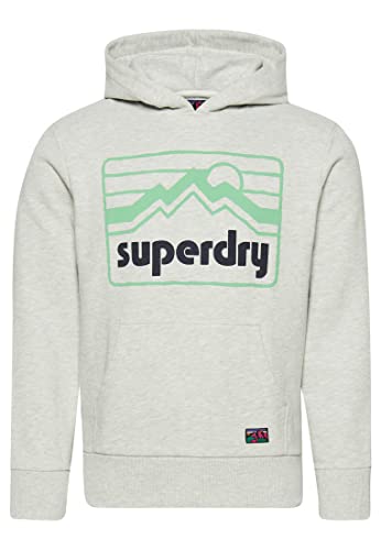 Superdry Sweatshirt im Vintage-Stil, 90 S, Glacier Grey Marl, XL von Superdry