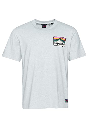 Superdry T-Shirt Vintage 90er Terrain, Glacier Grey Marl, XXL von Superdry