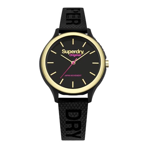 Superdry Damen Analog Japanischer Quarz Uhr mit Kunststoff Armband SYL151BG Superdry Damen Analog Japanischer Quarz Uhr mit Kunststoff Armband SYL151BG von Superdry