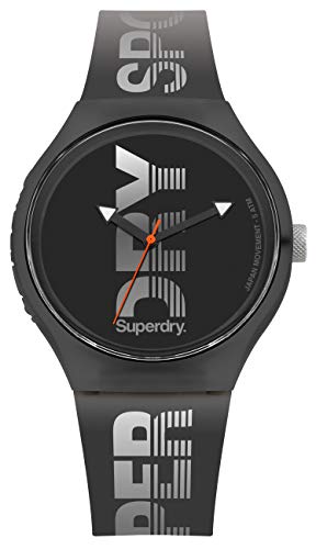 Superdry Herren Analog Quarz Uhr mit Silikon Armband SYG189B von Superdry