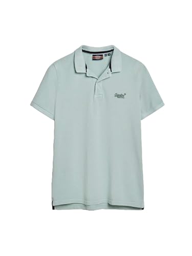 Superdry Unisex Vint Destroy Polo Hemd, Grün, XL Superdry Unisex Vint Destroy Polo Hemd, Grün, XL von Superdry