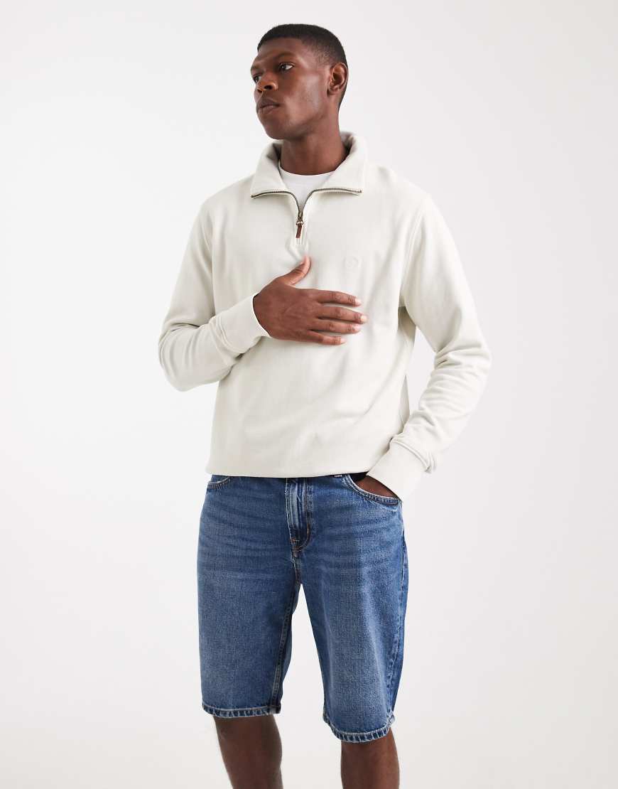 Superdry Vintage - Gerade geschnittene Shorts in gedecktem Mittelblau von Superdry