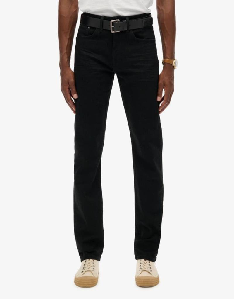 Superdry - Vintage-Jeans in Schwarz mit schmalem, geradem Schnitt von Superdry