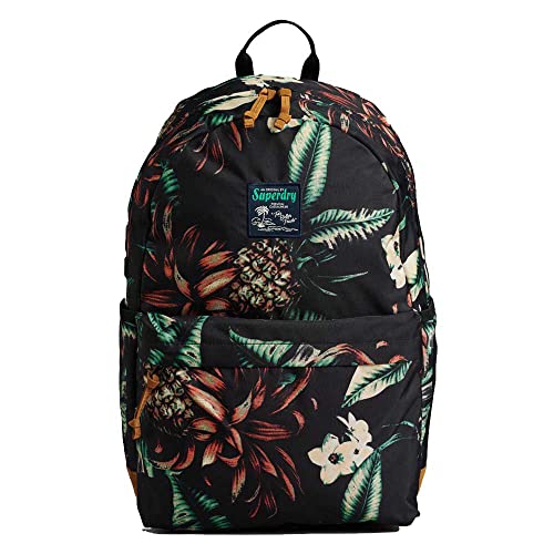 Superdry Damen Montana Rucksack mit Print Schwarz Ananas Durchgehend Bedruckt 1SIZE von Superdry