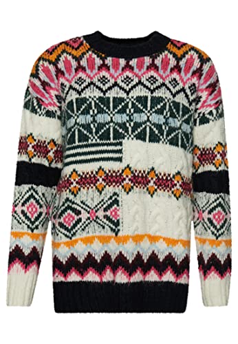 Superdry Damen Pullover mit Print-Mix Mash Up Fairisle 42 von Superdry