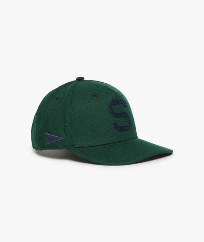 Superdry Women's B-boy Cap mit Grafik Grün - Größe: One Größe von Superdry