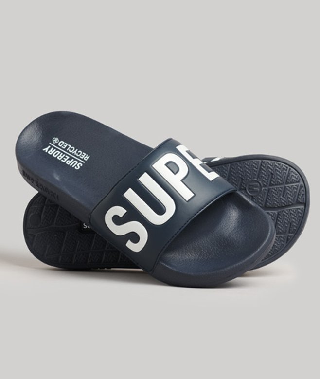 Superdry Damen Marineblau Code Core Badesandalen Mit Logo Druck, Größe: L - Größe: L Superdry Damen Marineblau Code Core Badesandalen Mit Logo Druck, Größe: L - Größe: L von Superdry