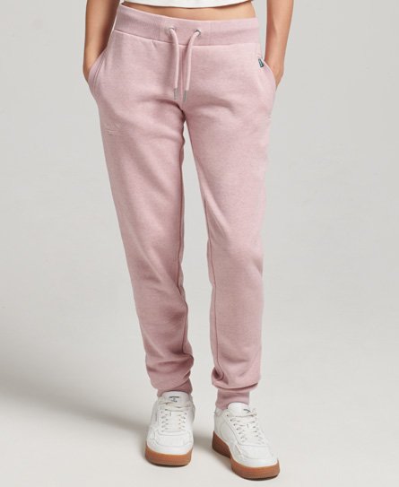 Superdry Women's Essential Jogginghose aus Bio-Baumwolle mit Logo Pink - Größe: 36 von Superdry