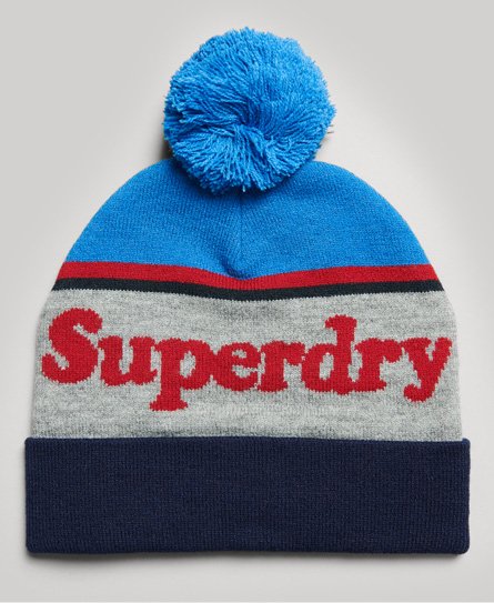 Superdry Women's Essential Logo Beaniemütze Marineblau - Größe: 1Größe von Superdry