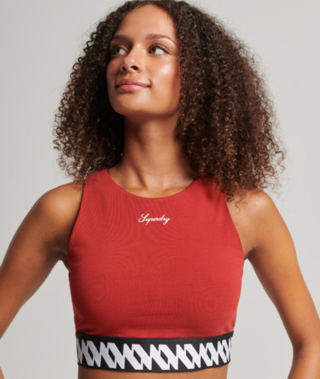 Superdry Women's Heritage Bra Top Rot - Größe: 38 von Superdry