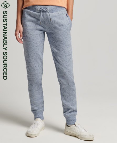 Superdry Women's Jogginghose mit Aufgesticktem Vintage-Logo Hellblau - Größe: 36 von Superdry