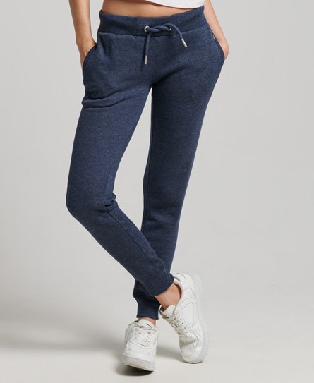 Superdry Women's Jogginghose mit Aufgesticktem Vintage-Logo Marineblau - Größe: 36 von Superdry