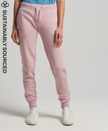 Superdry Women's Jogginghose mit Aufgesticktem Vintage-Logo Pink - Größe: 36 von Superdry