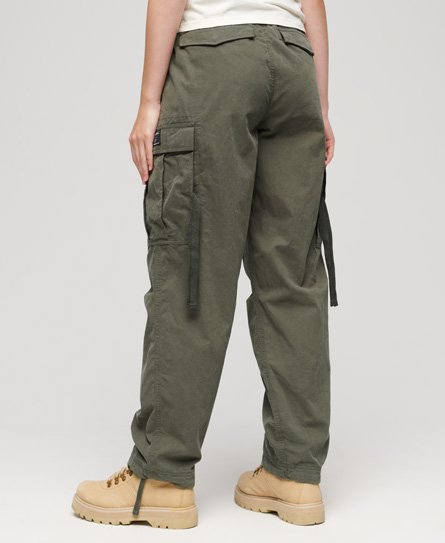 Superdry Women's Parachute Grip Hose Grün - Größe: 30/30 von Superdry