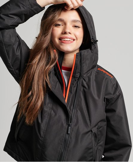 Superdry Women's SD-Windcheater Jacke Schwarz - Größe: 42 von Superdry