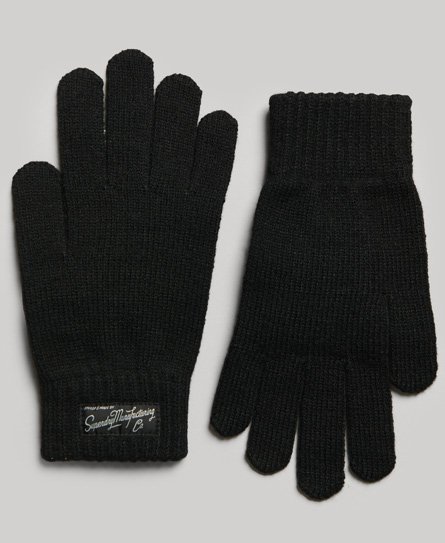 Superdry Women's Unisex Essential Logo Handschuhe Schwarz - Größe: M/L von Superdry