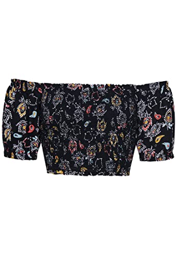 Superdry Women's Vintage Smocked Crop TOP W6011290A (as3, Alpha, s, Regular, Regular, 6WW/Olivia Paisley FLORAL) von Superdry