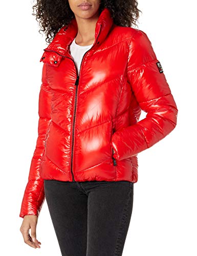 Superdry Womens A4-Padded Jacket, High Risk Red, 10 von Superdry