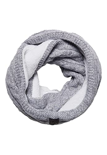 Superdry Womens Cable Snood Knitted Scarf, Mid Grey Tweed, One Size von Superdry