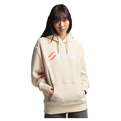 Superdry Womens Code SL Applique OS Hood Kapuzenpullover, Oatmeal, M von Superdry