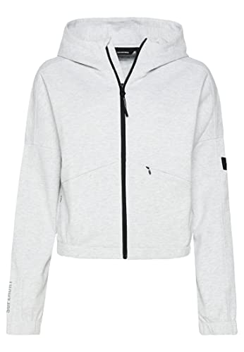 Superdry Womens Code TECH Zip Hood Kapuzenpullover, Cadet Grey Marl, M von Superdry