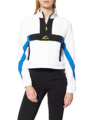 Superdry Womens Colourblock Track Overhead Jacket, Optic, XL von Superdry