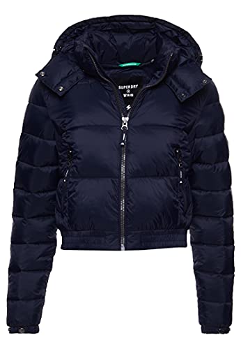 Superdry Womens Crop Hooded Fuji Jacket, Eclipse Navy, X-Large von Superdry