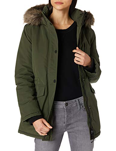 Superdry Womens Everest Parka Jacket, Army Khaki, 42 EU(Herstellergröße:12) von Superdry