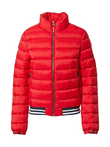 Superdry Womens Fuji Bomber Jacket, Risk Red, XS von Superdry