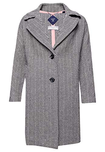 Superdry Womens KOBEN Coat Jacket, Herringbone Monochrome, XS (Herstellergröße:8) von Superdry