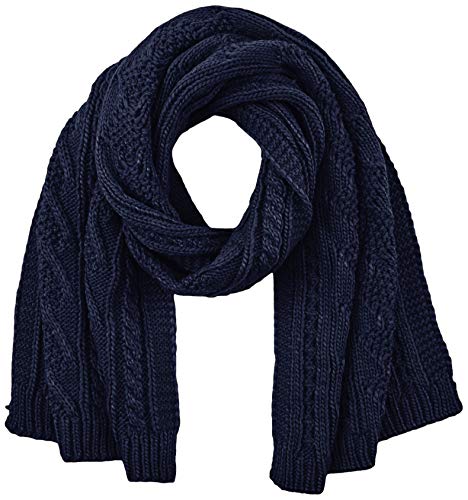 Superdry Womens LANNAH Cable Fashion Scarf, Carbon Navy, Einheitsgröße von Superdry