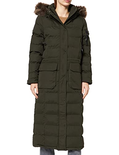 Superdry Womens MF Expedition Long LINE Parka, Surplus Goods Olive, L von Superdry